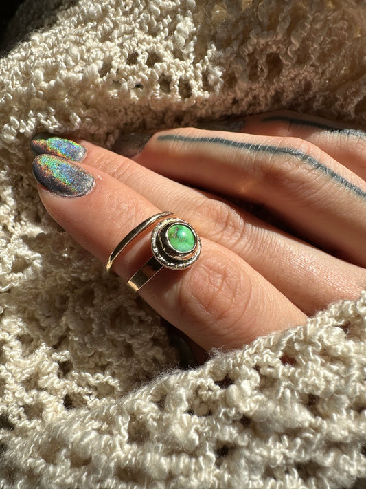 Verde Valley Turquoise Stacker Ring - SIZE 7