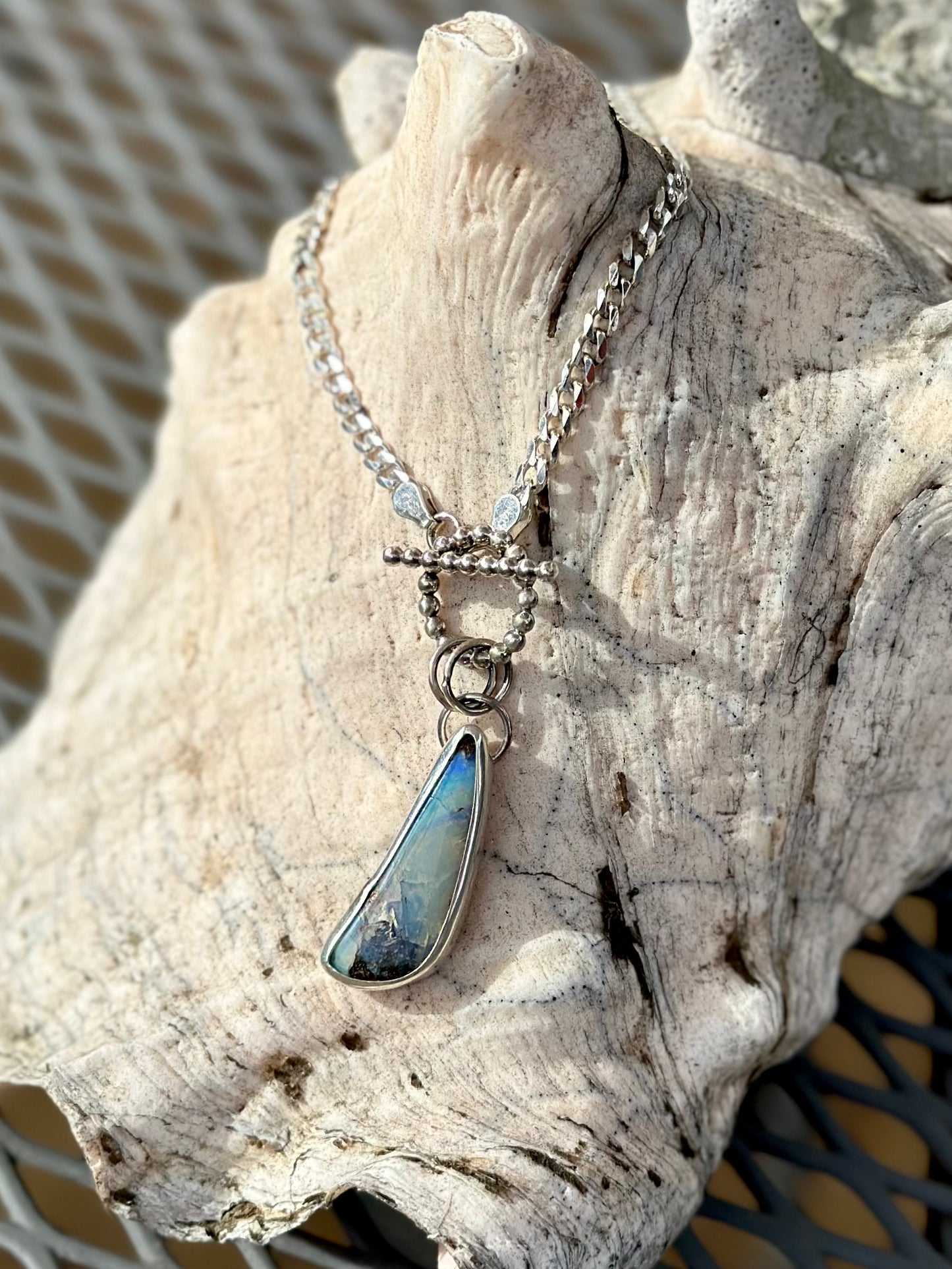 Emily Necklace - Boulder Opal