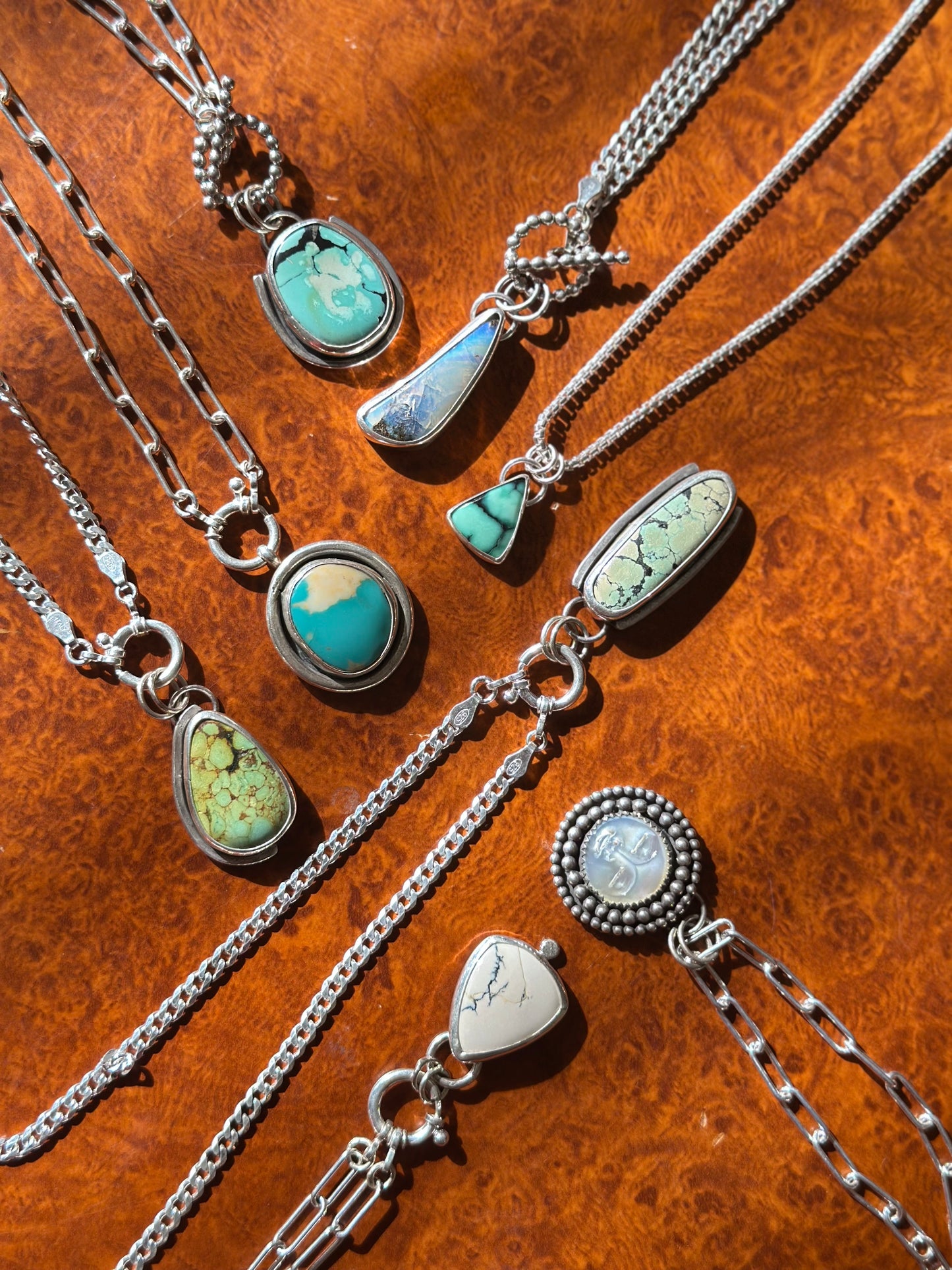 Emily Necklace - Boulder Opal